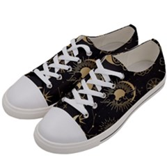 Asian-seamless-pattern-with-clouds-moon-sun-stars-vector-collection-oriental-chinese-japanese-korean Men s Low Top Canvas Sneakers by Salman4z