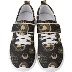 Asian-seamless-pattern-with-clouds-moon-sun-stars-vector-collection-oriental-chinese-japanese-korean Men s Velcro Strap Shoes by Salman4z