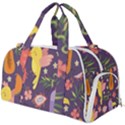 Exotic-seamless-pattern-with-parrots-fruits Burner Gym Duffel Bag View1