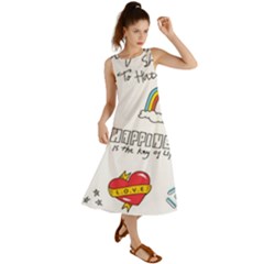 Abstract-fashion-background-suitable-fabric-printing Summer Maxi Dress by Salman4z