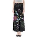 Embroidery-trend-floral-pattern-small-branches-herb-rose Full Length Maxi Skirt View1