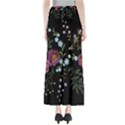 Embroidery-trend-floral-pattern-small-branches-herb-rose Full Length Maxi Skirt View2