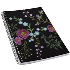 Embroidery-trend-floral-pattern-small-branches-herb-rose 5 5  X 8 5  Notebook by Salman4z