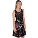 Embroidery-trend-floral-pattern-small-branches-herb-rose Knee Length Skater Dress With Pockets View3