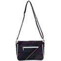 Gradient-geometric-shapes-dark-background Shoulder Bag with Back Zipper View3