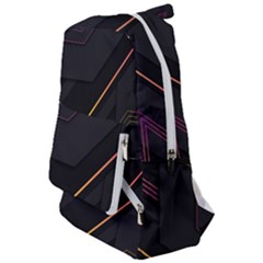 Gradient-geometric-shapes-dark-background Travelers  Backpack by Salman4z