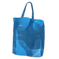 Abstract-classic-blue-background Giant Grocery Tote by Salman4z