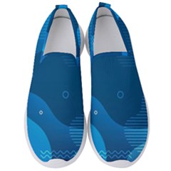 Abstract-classic-blue-background Men s Slip On Sneakers by Salman4z