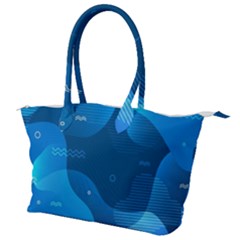 Abstract-classic-blue-background Canvas Shoulder Bag by Salman4z