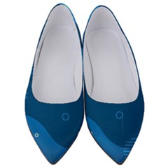 Abstract-classic-blue-background Women s Low Heels by Salman4z