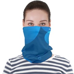 Abstract-classic-blue-background Face Seamless Bandana (adult) by Salman4z