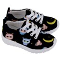 Cute-owl-doodles-with-moon-star-seamless-pattern Kids  Lightweight Sports Shoes View3