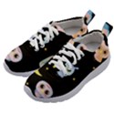 Cute-owl-doodles-with-moon-star-seamless-pattern Kids Athletic Shoes View2