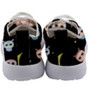 Cute-owl-doodles-with-moon-star-seamless-pattern Kids Athletic Shoes View4