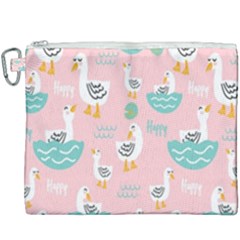 Cute-happy-duck-gift-card-design-seamless-pattern-template Canvas Cosmetic Bag (xxxl) by Salman4z