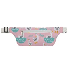 Cute-happy-duck-gift-card-design-seamless-pattern-template Active Waist Bag by Salman4z