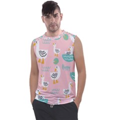 Cute-happy-duck-gift-card-design-seamless-pattern-template Men s Regular Tank Top by Salman4z