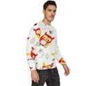 Seamless-pattern-vector-owl-cartoon-with-bugs Men s Fleece Sweatshirt View3