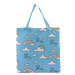 Sky-pattern Grocery Tote Bag by Salman4z