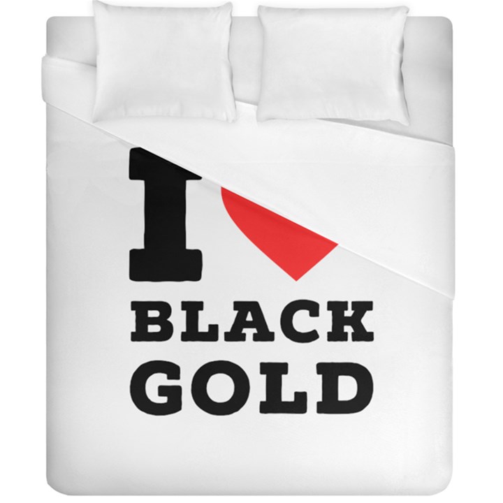 I love black gold Duvet Cover (California King Size)