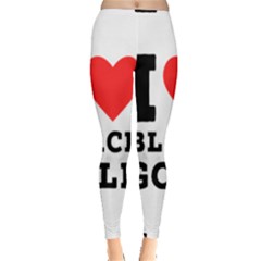 I Love Black Gold Inside Out Leggings by ilovewhateva