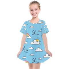 Sky-pattern Kids  Smock Dress by Salman4z