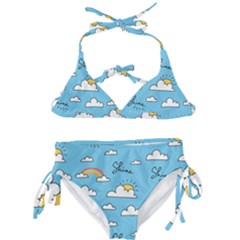 Sky-pattern Kids  Classic Bikini Set by Salman4z