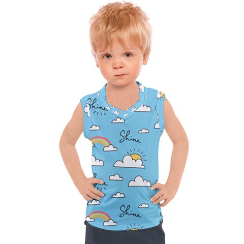 Sky-pattern Kids  Sport Tank Top by Salman4z