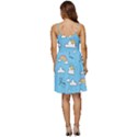 Sky-pattern V-Neck Pocket Summer Dress  View4