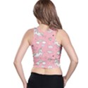 Cute-unicorn-seamless-pattern Racer Back Crop Top View2