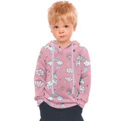 Cute-unicorn-seamless-pattern Kids  Overhead Hoodie by Salman4z