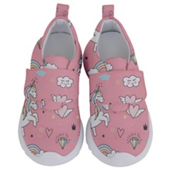 Cute-unicorn-seamless-pattern Kids  Velcro No Lace Shoes by Salman4z