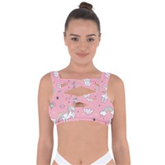 Cute-unicorn-seamless-pattern Bandaged Up Bikini Top by Salman4z