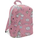 Cute-unicorn-seamless-pattern Zip Up Backpack View2