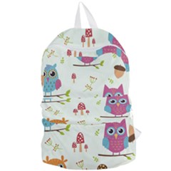 Forest-seamless-pattern-with-cute-owls Foldable Lightweight Backpack by Salman4z