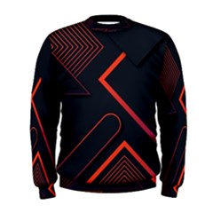 Gradient-geometric-shapes-dark-background-design Men s Sweatshirt by Salman4z