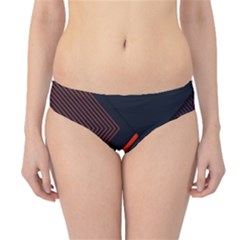 Gradient-geometric-shapes-dark-background-design Hipster Bikini Bottoms by Salman4z