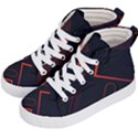 Gradient-geometric-shapes-dark-background-design Kids  Hi-Top Skate Sneakers View2