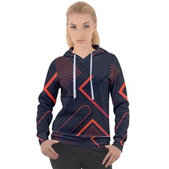 Gradient-geometric-shapes-dark-background-design Women s Overhead Hoodie by Salman4z