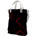 Gradient-geometric-shapes-dark-background-design Canvas Messenger Bag View1