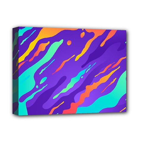 Multicolored-abstract-background Deluxe Canvas 16  X 12  (stretched)  by Salman4z