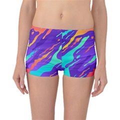 Multicolored-abstract-background Boyleg Bikini Bottoms by Salman4z