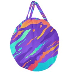 Multicolored-abstract-background Giant Round Zipper Tote by Salman4z