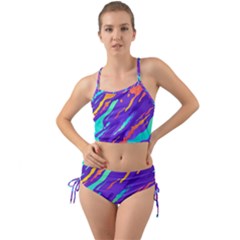 Multicolored-abstract-background Mini Tank Bikini Set by Salman4z