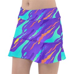 Multicolored-abstract-background Classic Tennis Skirt by Salman4z