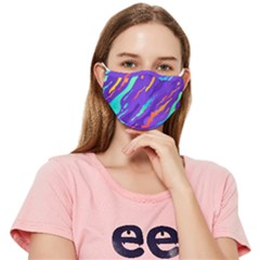 Multicolored-abstract-background Fitted Cloth Face Mask (adult) by Salman4z