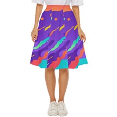 Multicolored-abstract-background Classic Short Skirt by Salman4z