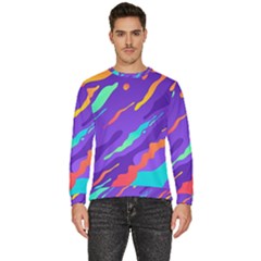 Multicolored-abstract-background Men s Fleece Sweatshirt by Salman4z