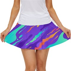 Multicolored-abstract-background Women s Skort by Salman4z