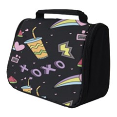 Cute-girl-things-seamless-background Full Print Travel Pouch (small)